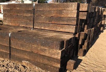 Railroad Ties — bulk landscape material at Cheaper Than Dirt Landscape Supply